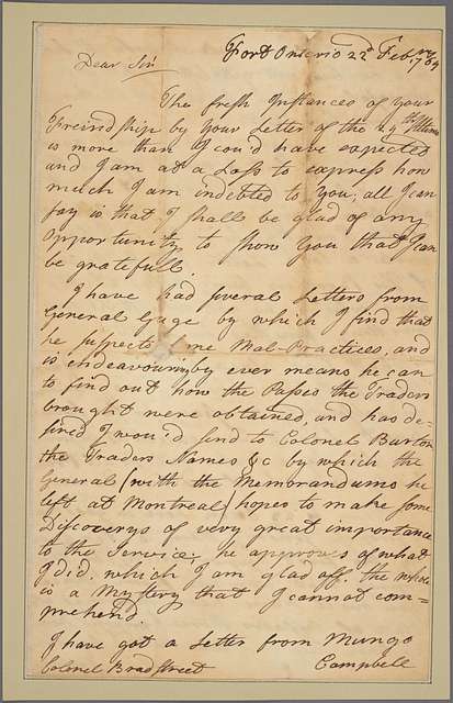 Letter to Col. [John] Bradstreet - PICRYL - Public Domain Media Search ...