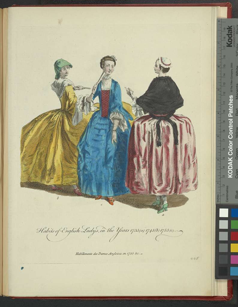 Image of COSTUME: women's wear: dress: robe a l'Anglaise, Scotland  (associated place),