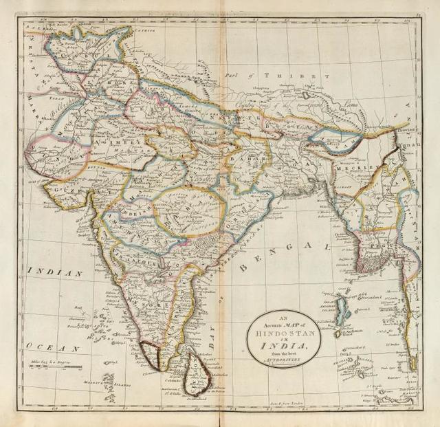 An accurate map of Hindostan or India, from the best authorities ...