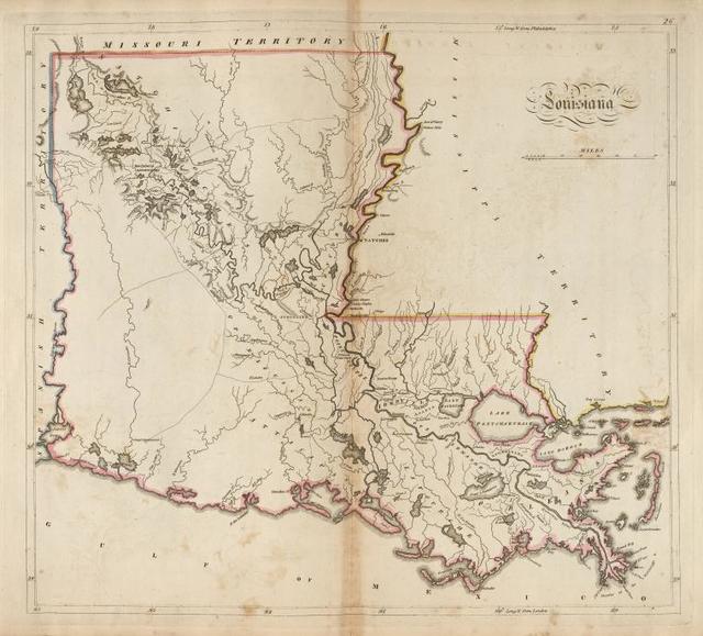 Louisiana Map On Vintage American Flag Stock Vector (Royalty Free)  257106658