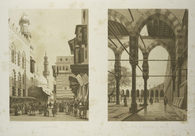 Caire Grand Rue Caire Cour De La Mosquee El Moyed Picryl Public Domain Image