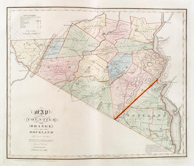 Map Of The Counties Of Orange And Rockland PICRYL Public Domain Search