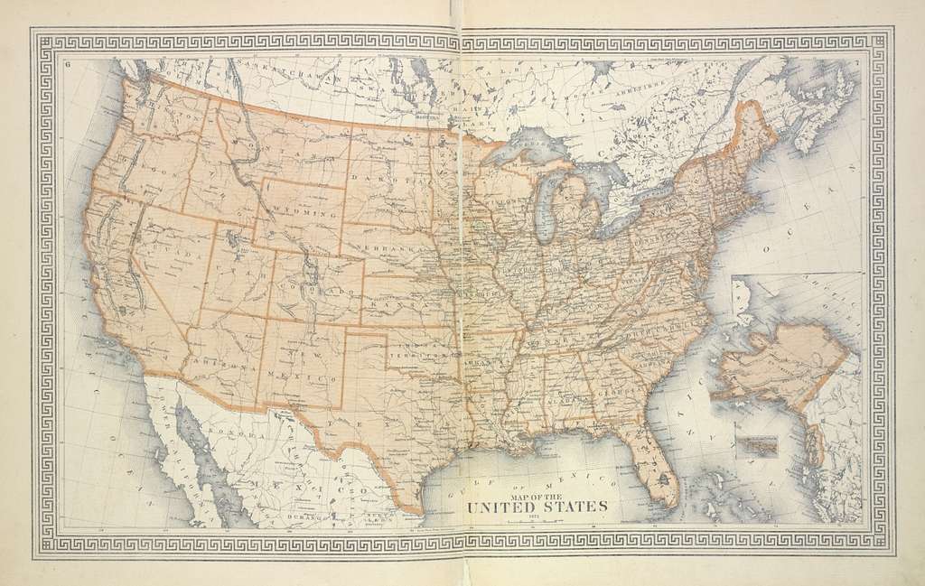 Map of The United States - PICRYL Public Domain Search