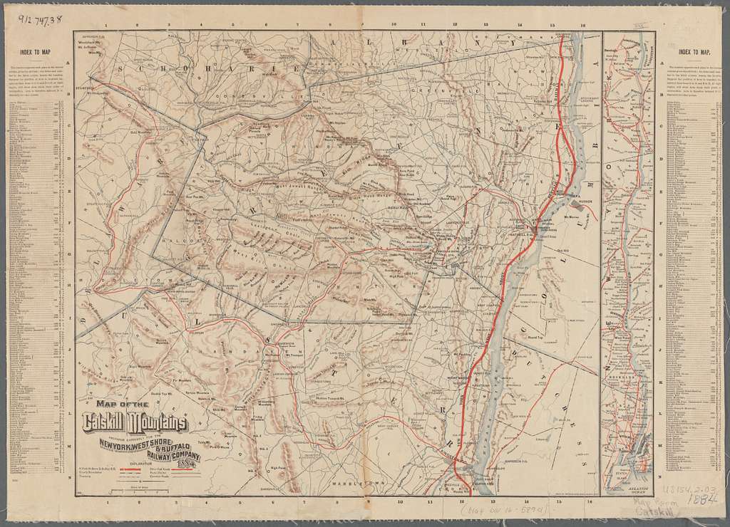Historic Map - Catskill, NY - 1889