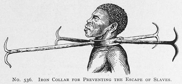 slavery chains around neck