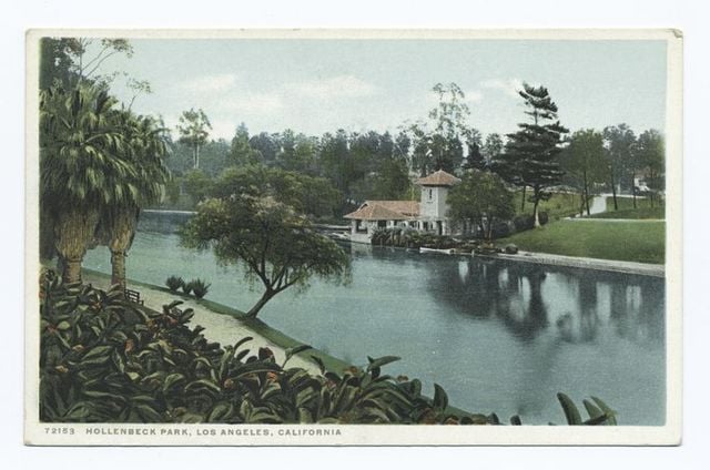 Vintage los angeles postcard hi-res stock photography and images
