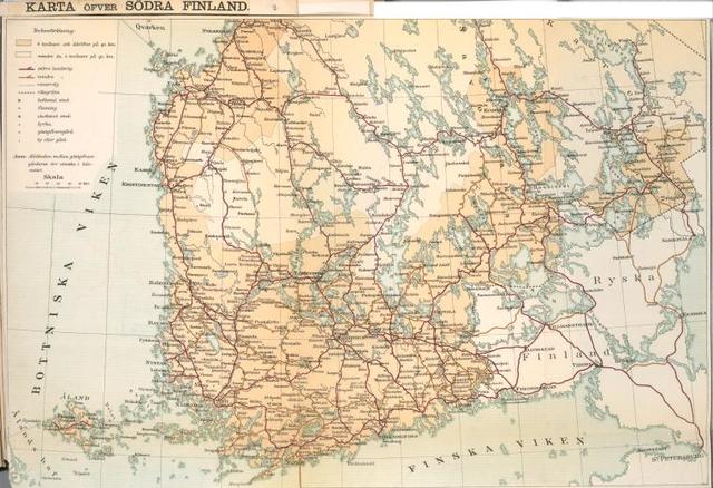 södra finland karta Karta öfver Södra Finland.   PICRYL Public Domain Image