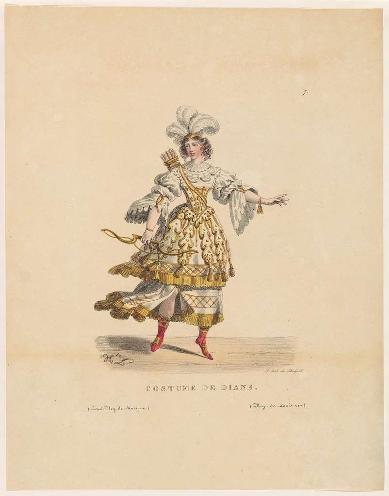 Ballet: Costume de Diane, Dance - NYPL's Public Domain Archive