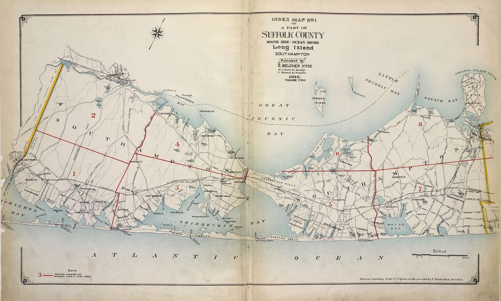 suffolk county street map Index Map No 1 Of A Part Of Suffolk County South Side Ocean suffolk county street map