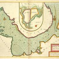 Plano del puerto de Sta. Marta situado en la costa de Tierra Firme en 11  grs. 16 ms. de latitud N. y en la longitud de 302 grs. y 23 ms., meridiano