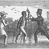 A black man being tortured with whips by white men - NYPL's Public Domain  Archive Public Domain Search