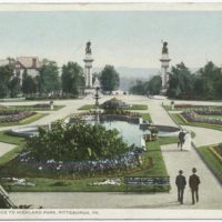 Entrance to Highland Park, Pittsburgh, Pa.